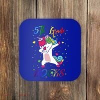 5Th Grade Rocks Dabbing Unicorn Back To School Cute Gift Coaster thumb 0