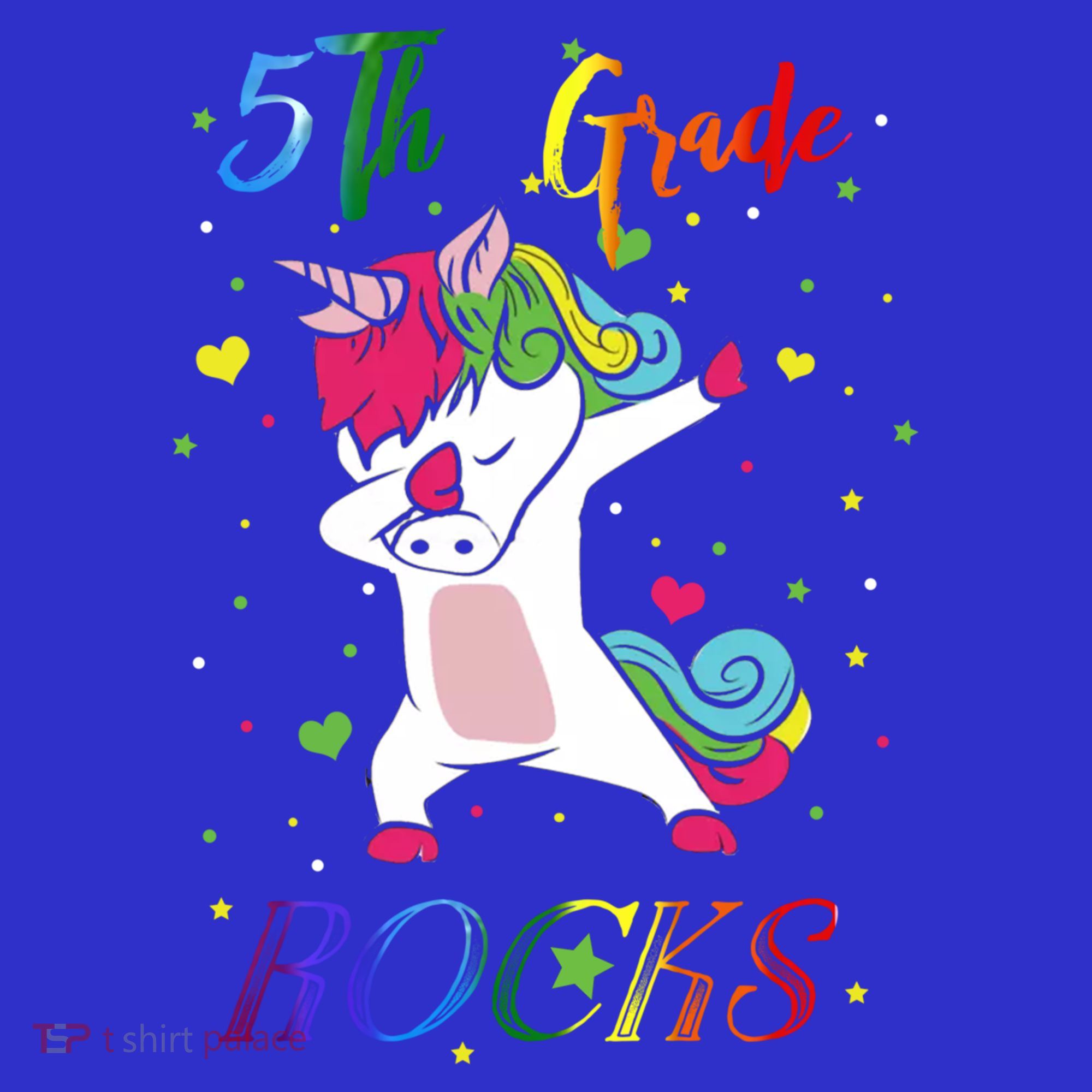 5Th Grade Rocks Dabbing Unicorn Back To School Cute Gift Women's Tank Top