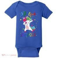 5Th Grade Rocks Dabbing Unicorn Back To School Cute Gift Baby Bodysuit thumb 0