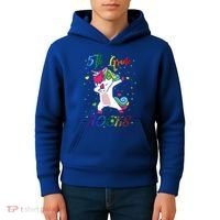 5Th Grade Rocks Dabbing Unicorn Back To School Cute Gift Kids Hoodie thumb 4