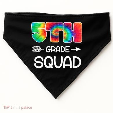 5th Grade Squad Teacher Students USA-Made Doggie Bandana