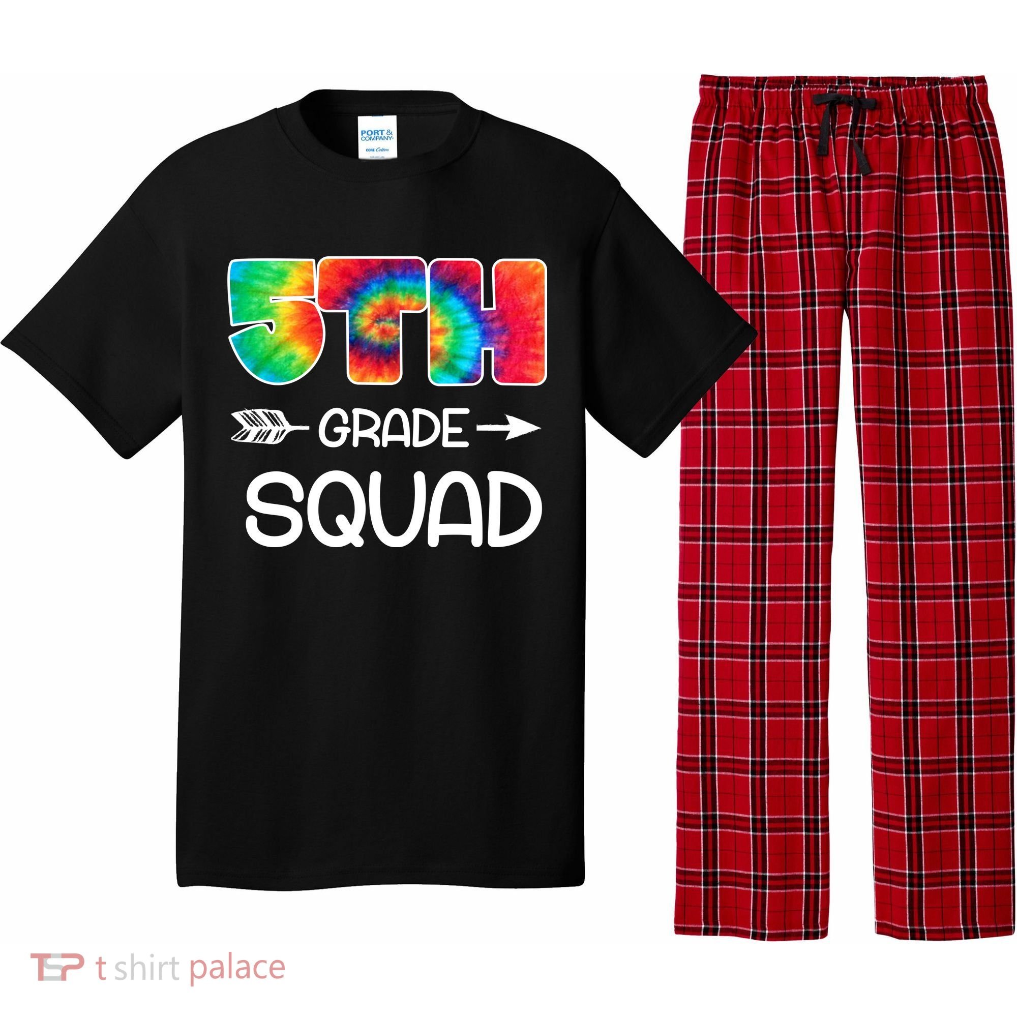 5th Grade Squad Teacher Students Pajama Set