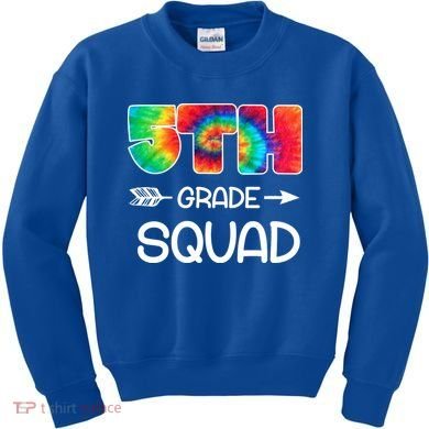 5th Grade Squad Teacher Students Kids Sweatshirt