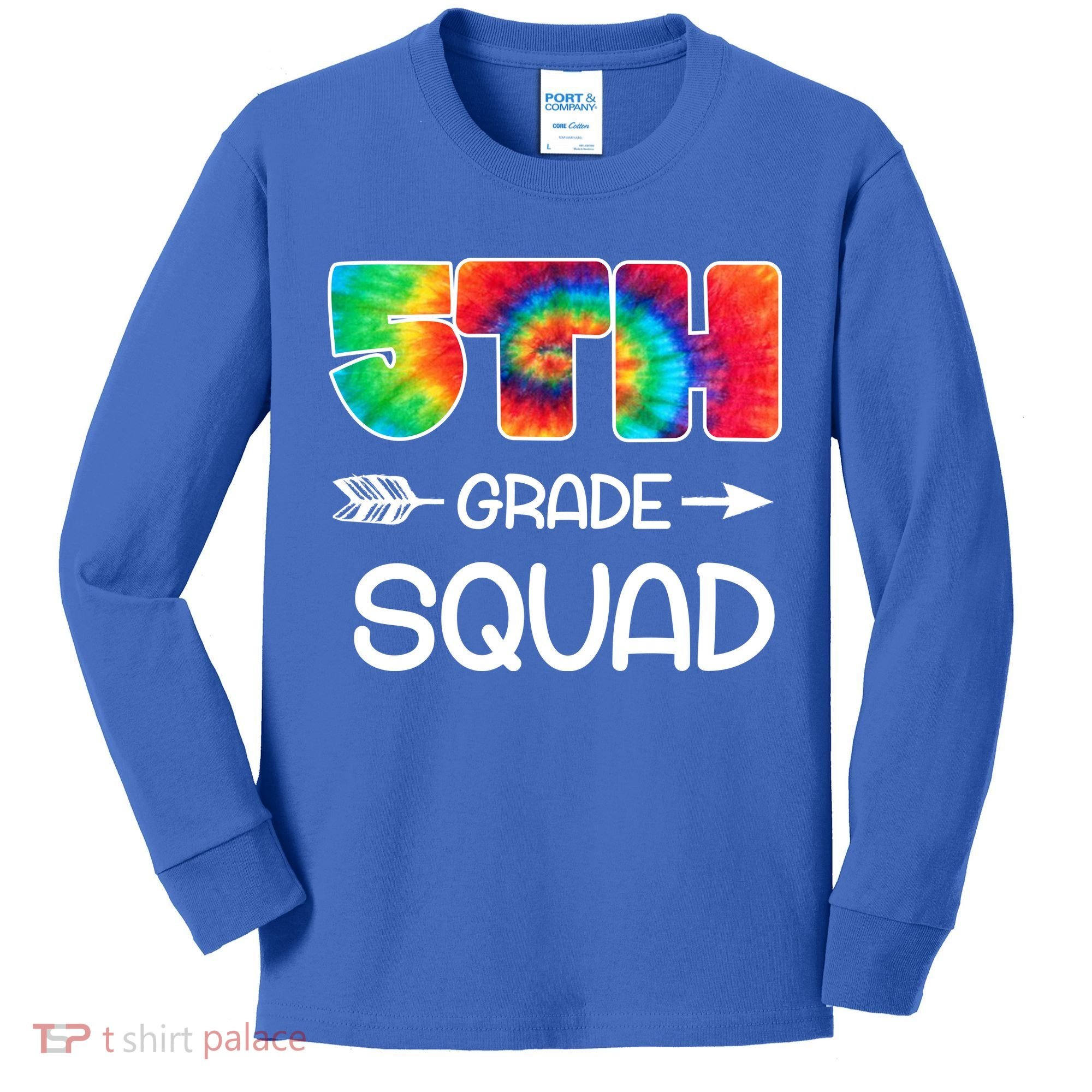 5th Grade Squad Teacher Students Kids Long Sleeve Shirt