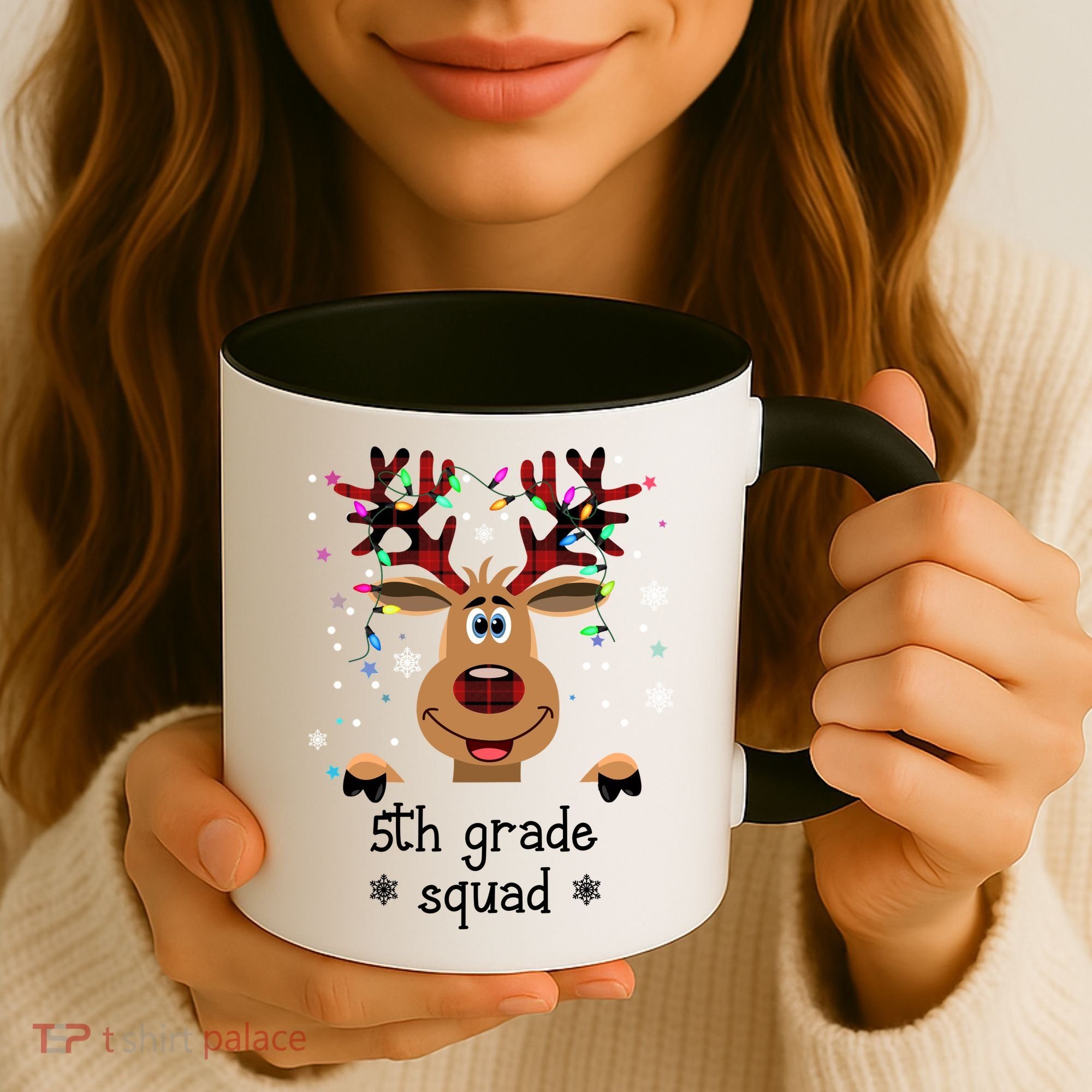 5th Grade Squad Reindeer Christmas Coffee Mug