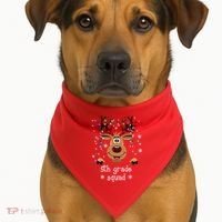 5th Grade Squad Reindeer Christmas USA-Made Doggie Bandana thumb 1