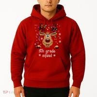 5th Grade Squad Reindeer Christmas Hoodie thumb 2