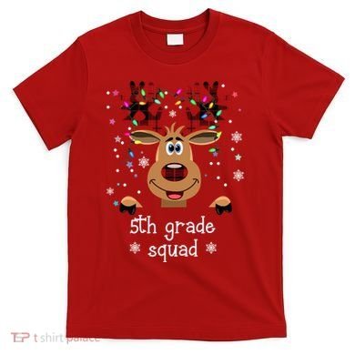 5th Grade Squad Reindeer Christmas T-Shirt