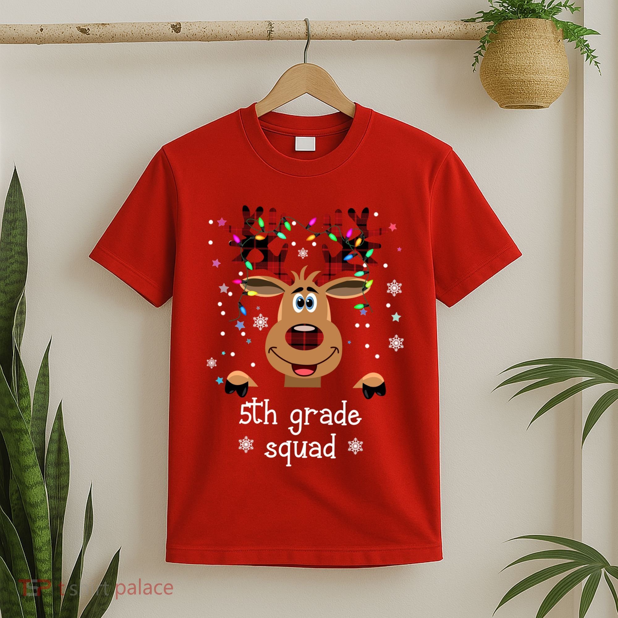 5th Grade Squad Reindeer Christmas T-Shirt