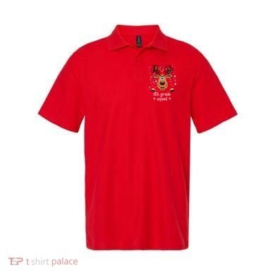 5th Grade Squad Reindeer Christmas Polo