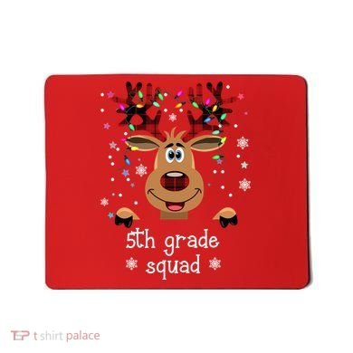 5th Grade Squad Reindeer Christmas Mousepad