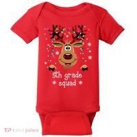 5th Grade Squad Reindeer Christmas Baby Bodysuit thumb 0