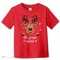 5th Grade Squad Reindeer Christmas Toddler T-Shirt thumb 0