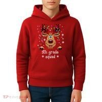 5th Grade Squad Reindeer Christmas Kids Hoodie thumb 4