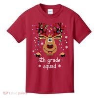 5th Grade Squad Reindeer Christmas Kids T-Shirt thumb 0