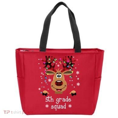 5th Grade Squad Reindeer Christmas Tote Bag