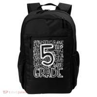 5th Grade Typography Team Fifth Grade Teacher Back To School Backpack thumb 0