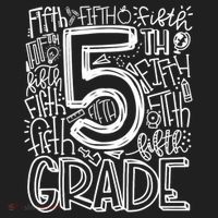 5th Grade Typography Team Fifth Grade Teacher Back To School Tumbler thumb 3