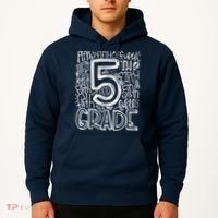 5th Grade Typography Team Fifth Grade Teacher Back To School Hoodie thumb 2