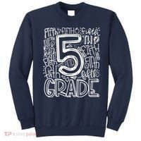 5th Grade Typography Team Fifth Grade Teacher Back To School Sweatshirt thumb 0