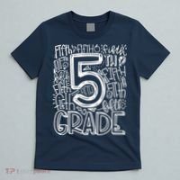 5th Grade Typography Team Fifth Grade Teacher Back To School T-Shirt thumb 5