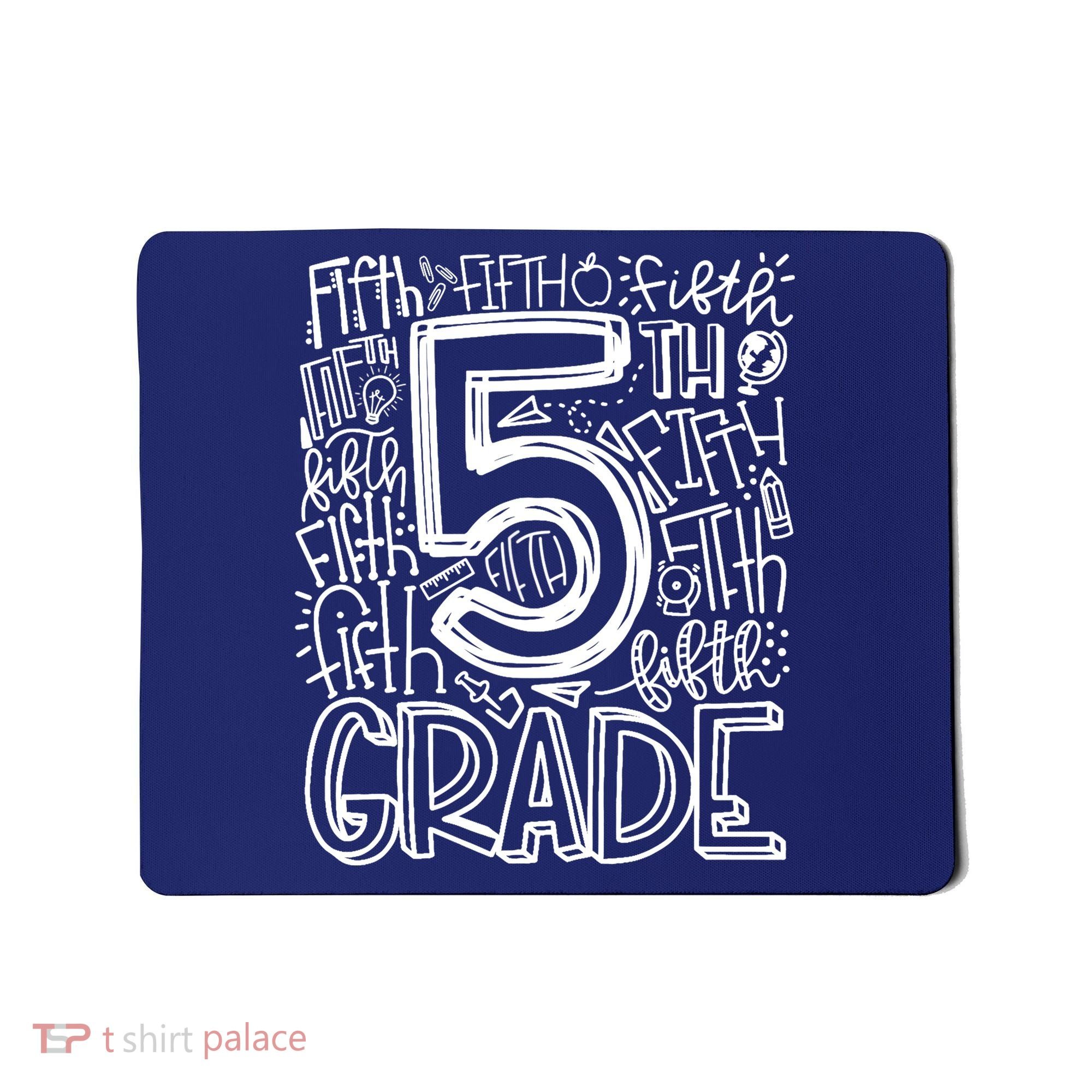 5th Grade Typography Team Fifth Grade Teacher Back To School Mousepad