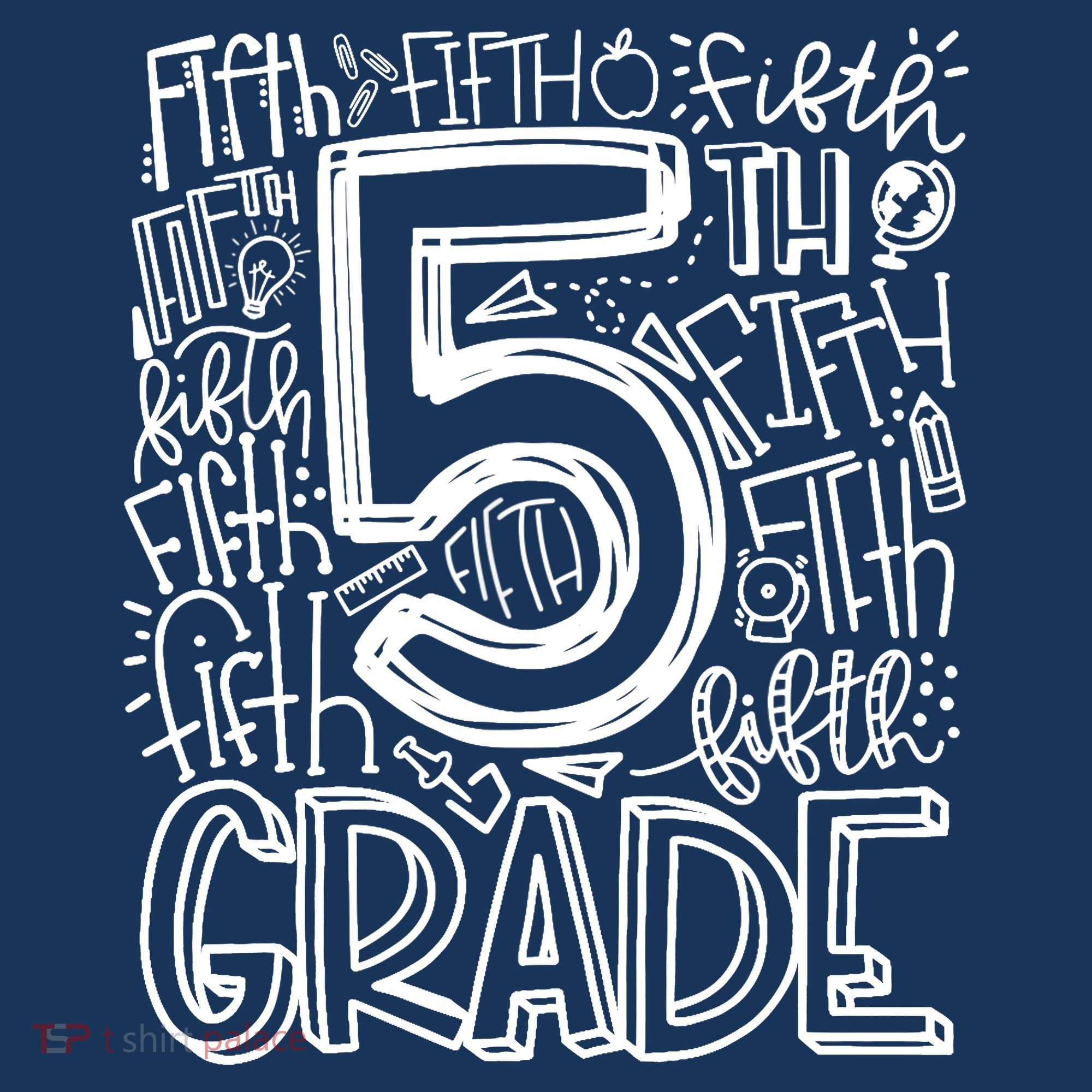 5th Grade Typography Team Fifth Grade Teacher Back To School Women's Tank Top