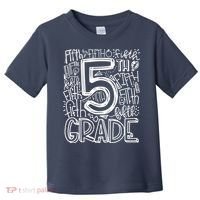 5th Grade Typography Team Fifth Grade Teacher Back To School Toddler T-Shirt thumb 0