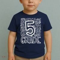 5th Grade Typography Team Fifth Grade Teacher Back To School Toddler T-Shirt thumb 2