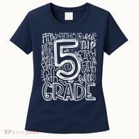 5th Grade Typography Team Fifth Grade Teacher Back To School Women's T-Shirt thumb 0