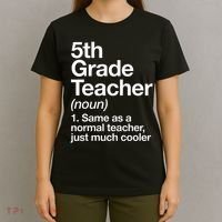 5th Grade Teacher Definition Funny Back To School First Day T-Shirt thumb 4