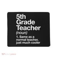 5th Grade Teacher Definition Funny Back To School First Day Mousepad thumb 0