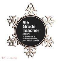 5th Grade Teacher Definition Funny Back To School First Day Ornament thumb 0