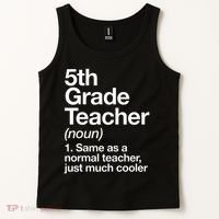 5th Grade Teacher Definition Funny Back To School First Day Tank Top thumb 2
