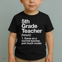 5th Grade Teacher Definition Funny Back To School First Day Toddler T-Shirt thumb 2