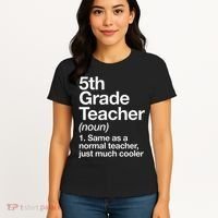 5th Grade Teacher Definition Funny Back To School First Day Women's T-Shirt thumb 4