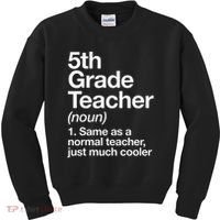 5th Grade Teacher Definition Funny Back To School First Day Kids Sweatshirt thumb 0