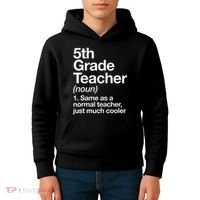 5th Grade Teacher Definition Funny Back To School First Day Kids Hoodie thumb 4