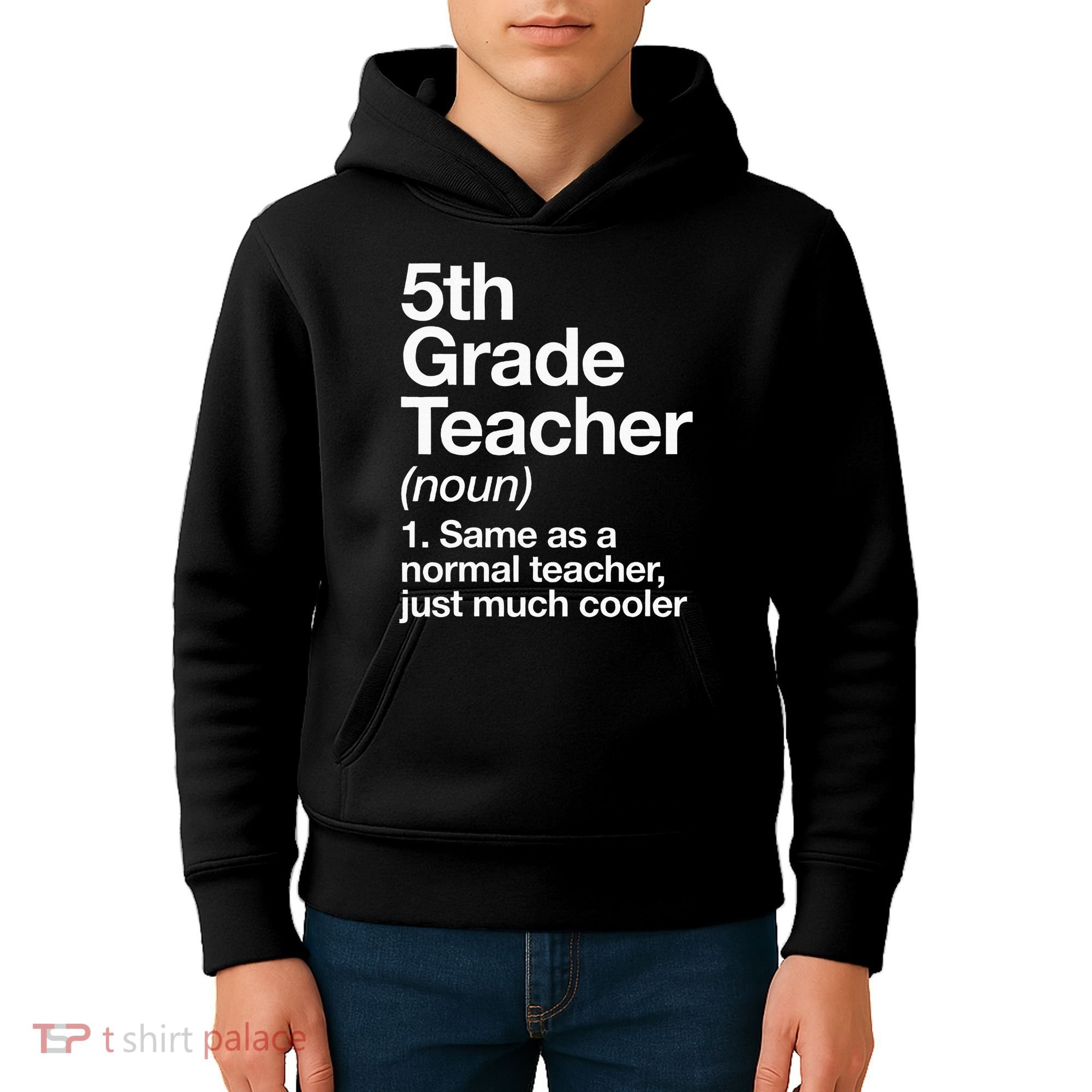 5th Grade Teacher Definition Funny Back To School First Day Kids Hoodie
