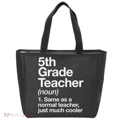 5th Grade Teacher Definition Funny Back To School First Day Tote Bag