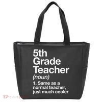 5th Grade Teacher Definition Funny Back To School First Day Tote Bag thumb 0