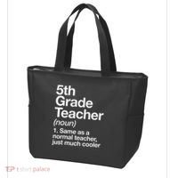 5th Grade Teacher Definition Funny Back To School First Day Tote Bag thumb 3