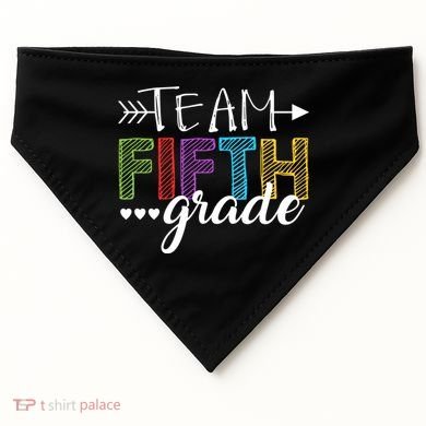 5Th Grade Teacher Student Team Fifth Grade Gift USA-Made Doggie Bandana