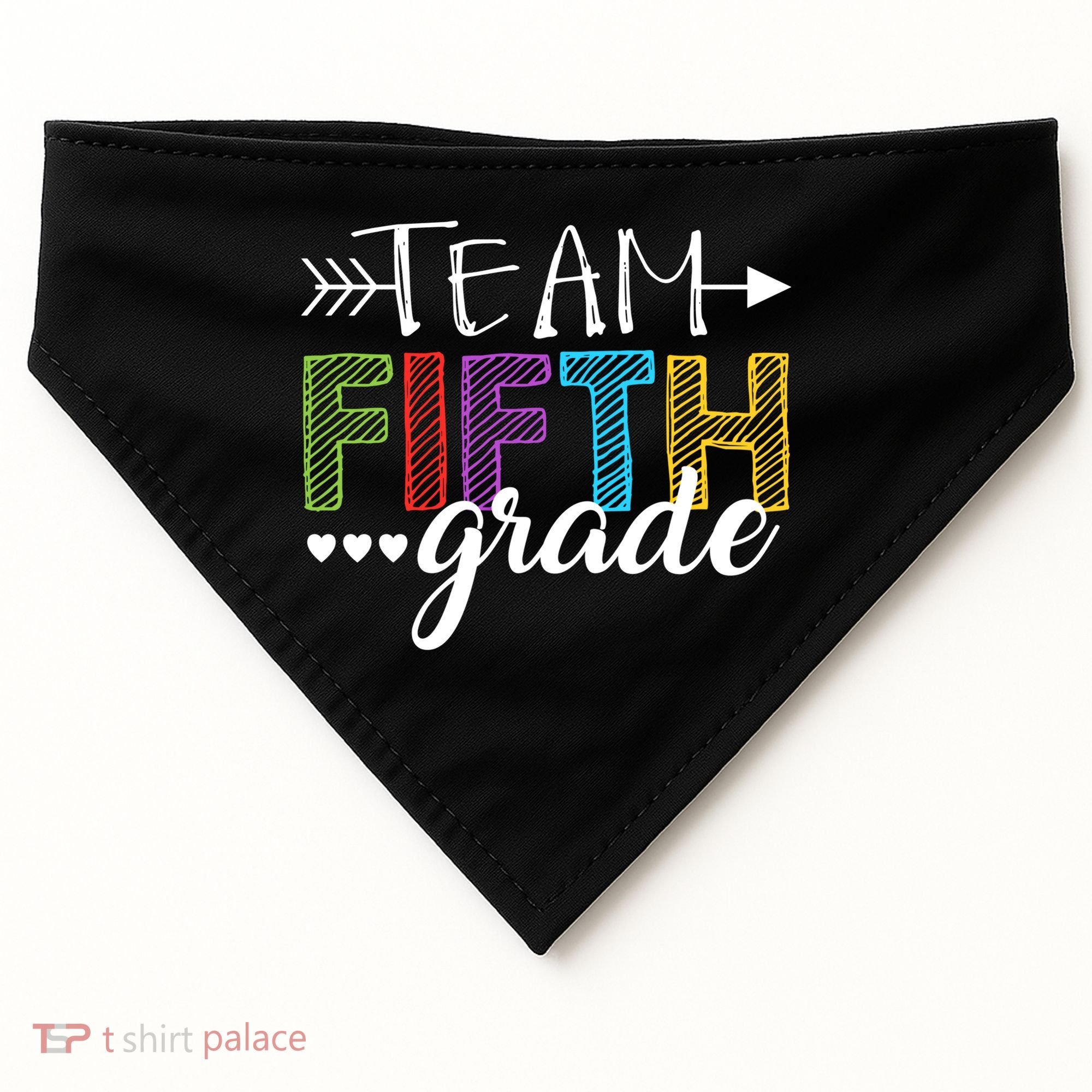 5Th Grade Teacher Student Team Fifth Grade Gift USA-Made Doggie Bandana