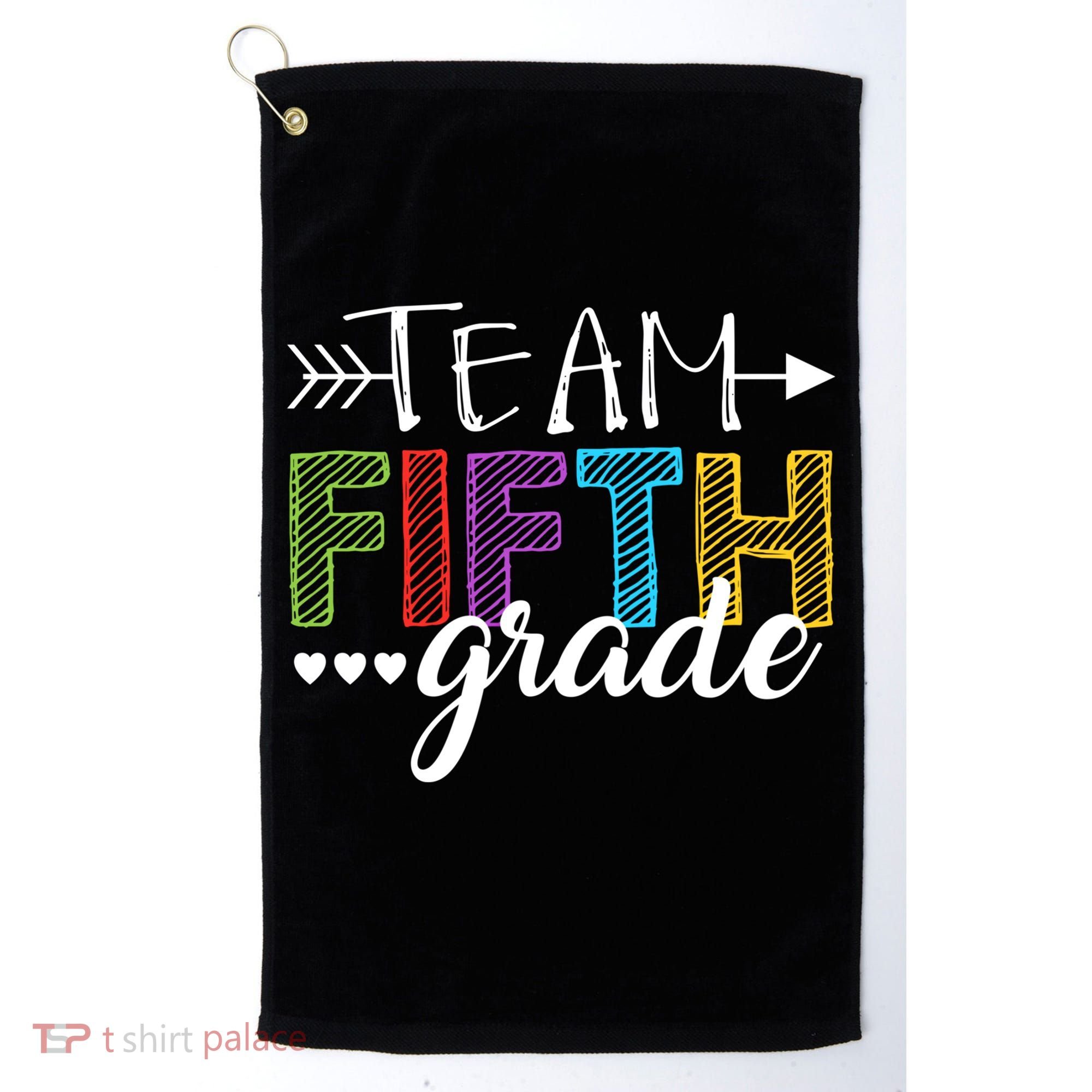 5Th Grade Teacher Student Team Fifth Grade Gift Golf Towel