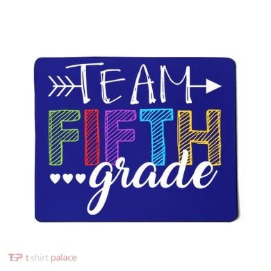 5Th Grade Teacher Student Team Fifth Grade Gift Mousepad