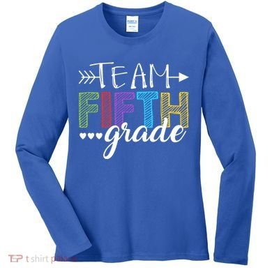 5Th Grade Teacher Student Team Fifth Grade Gift Women's Long Sleeve Shirt