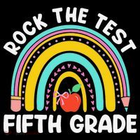 5th Grade Teacher Rock The Test Day Fifth Grade Testing Day Coffee Mug thumb 5