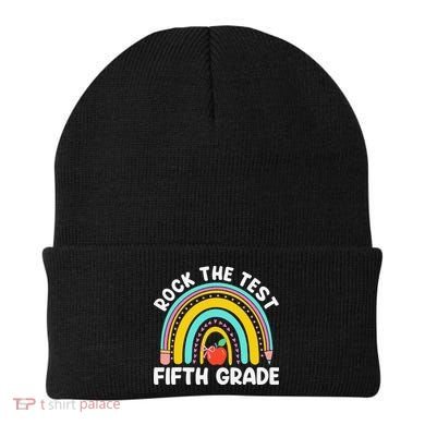 5th Grade Teacher Rock The Test Day Fifth Grade Testing Day Beanie