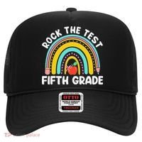 5th Grade Teacher Rock The Test Day Fifth Grade Testing Day Hat thumb 0